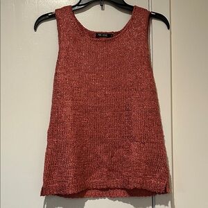 NIC+ZOE Women's Knit Rust Tank Top
